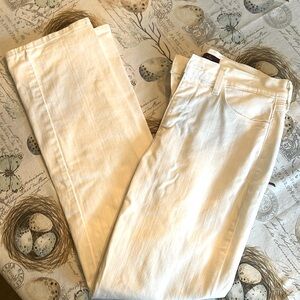 White Marilyn straight leg jeans by NYDJ